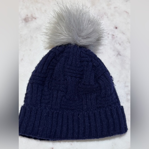 Britt’s Knits Navy Fleece Hat - Picture 2 of 3